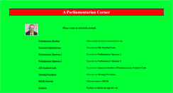 Desktop Screenshot of parliamentariancorner.com